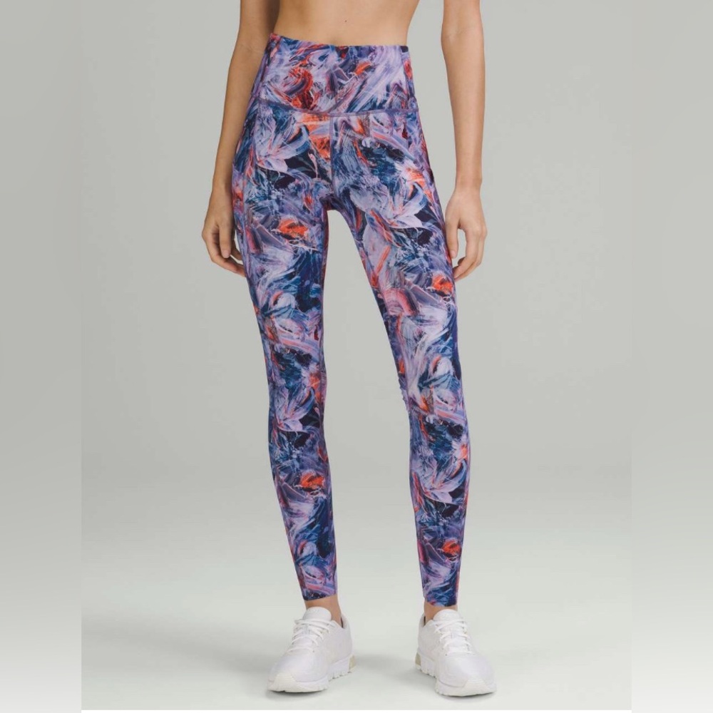 lululemon athletica Purple Multicolor High-Rise Leggings